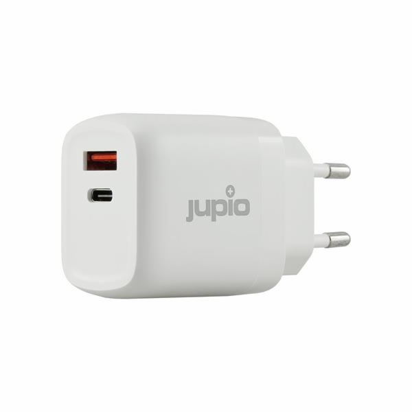 Adaptér Jupio Dual USB GaN Charger 30W - zásuvka/USB + USB-C
