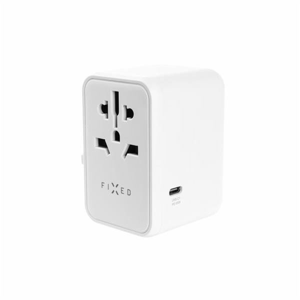 Fixed cestovní adaptér FIXCT65-1C2A-WH