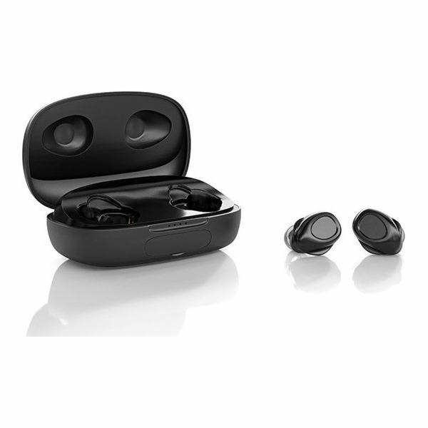 Bezdrátová sluchátka Soho TWS s mikrofonem černá