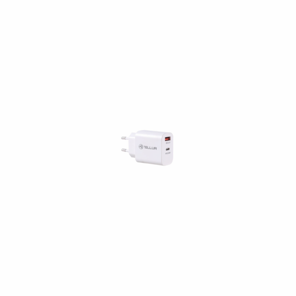Tellur Dual Port Wall Charger PDHC PD 20W + QC3,0 18W White