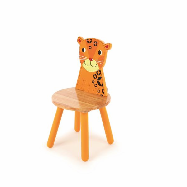 Tidlo Dřevěná židle Animal leopard