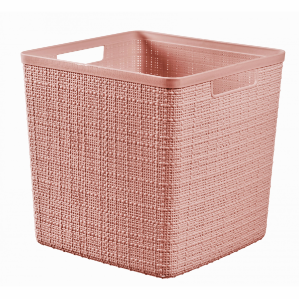 Box Curver Jute Cube 17L růžový