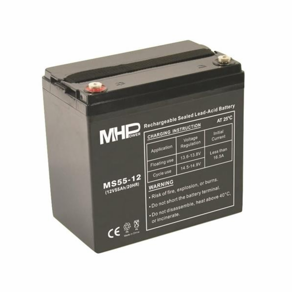 Baterie MHPower MS55-12 VRLA AGM 12V/55Ah 