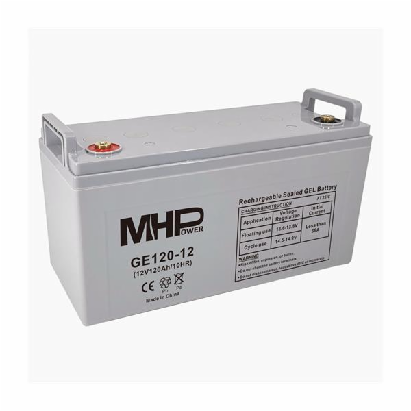 Baterie MHPower GE120-12 GEL, 12V/120Ah, T3-M8, Deep Cycle 