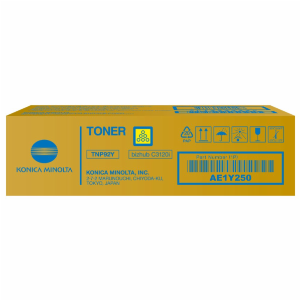 Konica Minolta TNP92Y,Toner žlutý pro bizhub C3120i, 4000...