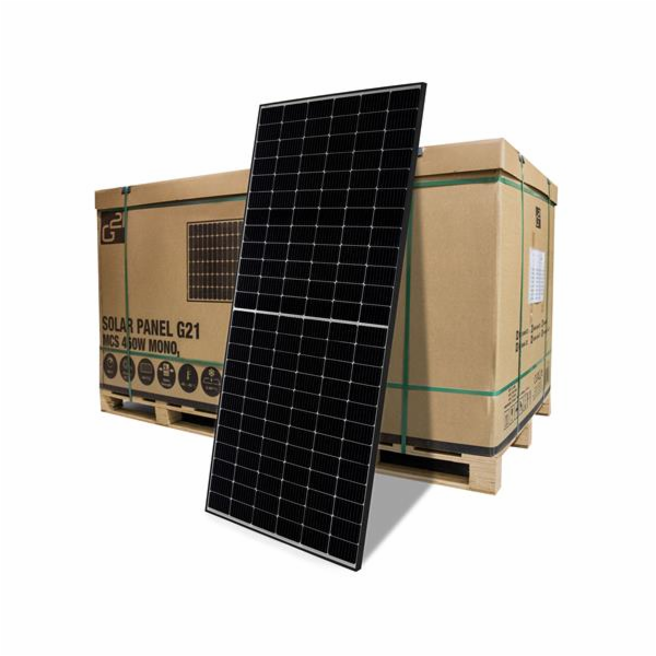 Solární panel G21 MCS LINUO SOLAR 450W mono, černý rám - ...