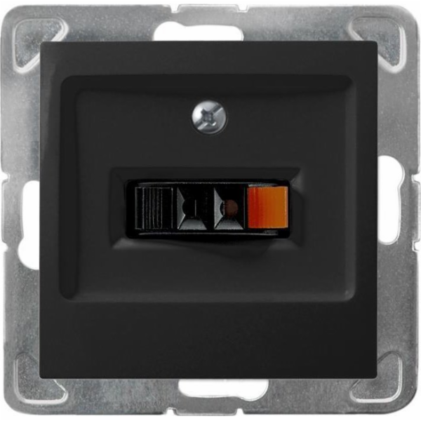 Ospel Impressja Speaker Socket Single Black Metallic GG-1...