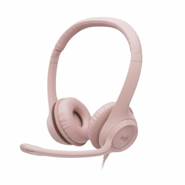 Logitech Corded USB Headset H390 - EMEA - ROSE
