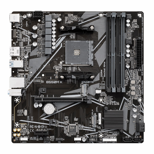 GIGABYTE B550M K, základní deska