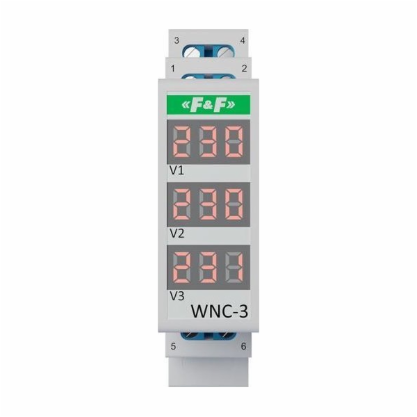 WNC-3 MODULAR VOLTAGE INDICATOR - 3 PHASE LCD