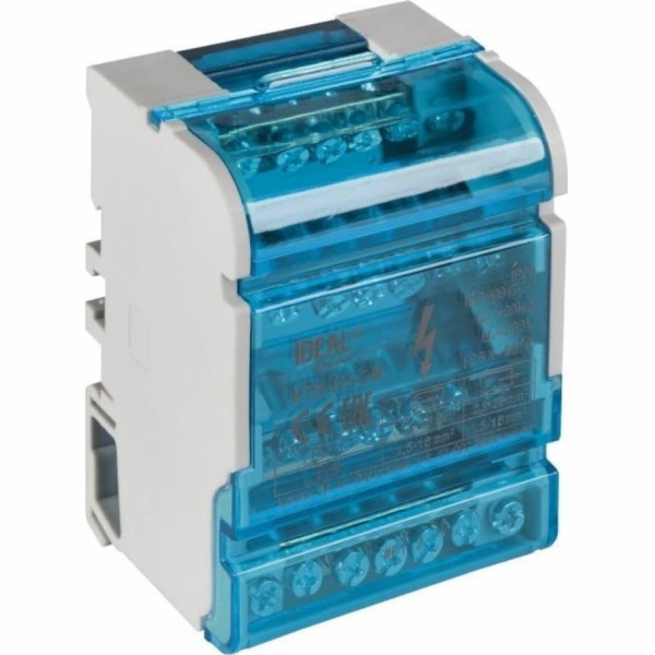 Distribuční blok Kanlux pro železnici TH35 125A 500V AC 2...