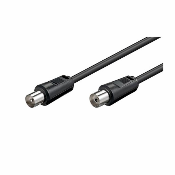 Kabel anténní 75 Ohm, IEC, M-F, 2,5m 