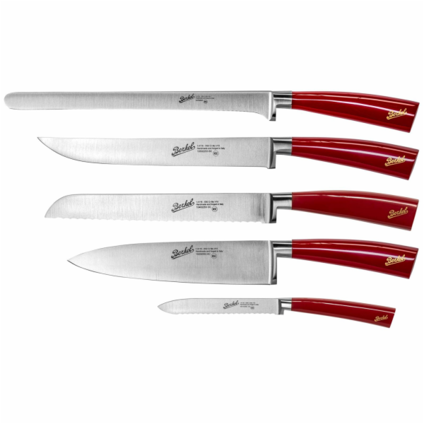 Sada nožů Berkel Elegance Red Chef 5dílná.