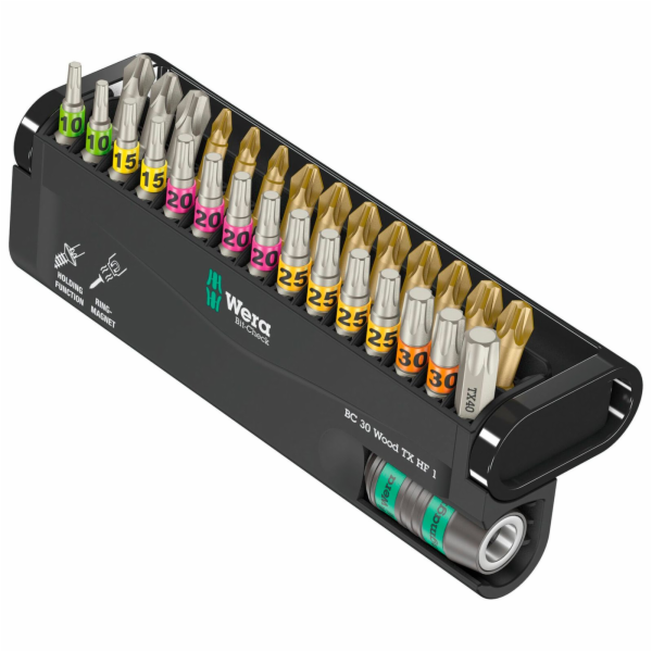 Wera Bit-Check 30 Wood TX HF 1, sada bitů