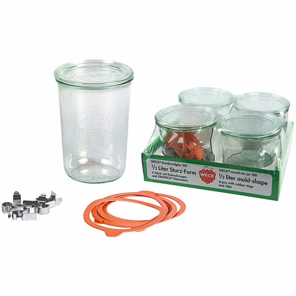 WECK Sturzglas 0,75l 4er Pack