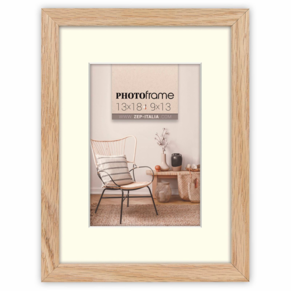 ZEP Malmo natural    10x15/15x20 Wood with Passepartout V...
