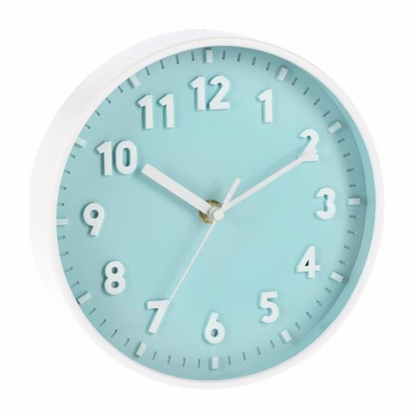 Nástěnné hodiny ručičkové 20 cm modrá KO-837000760modr