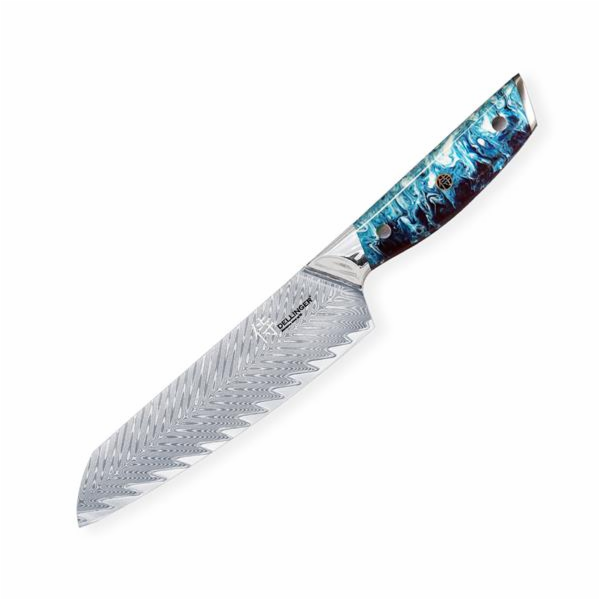 Nůž Dellinger Santoku Blue 170 mm Resin Future