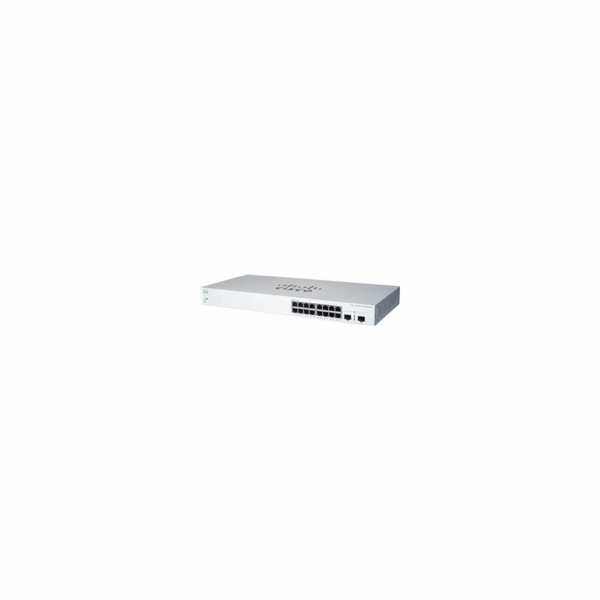Cisco switch CBS220-16T-2G (16xGbE,2xSFP,fanless) - REFRESH