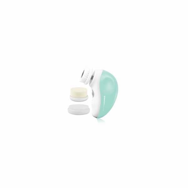 TOUCHBeauty 1387A Čistící kartáč na pleť 3v1 zelený