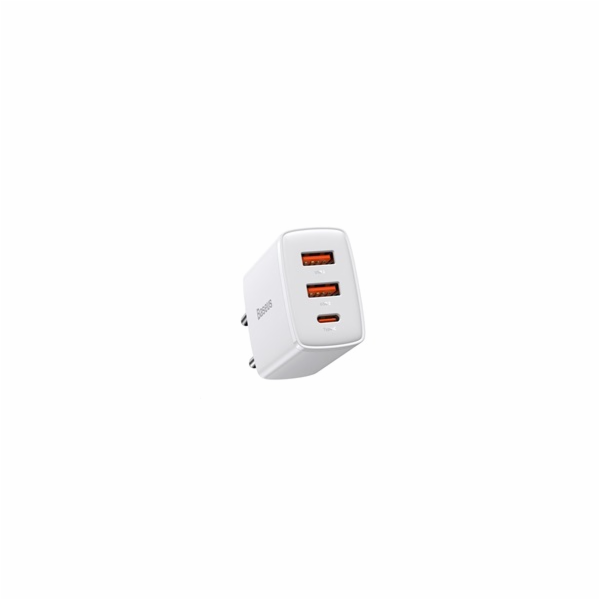 Baseus kompaktní rychlonabíjecí adaptér 2x USB-A, 1x Type...