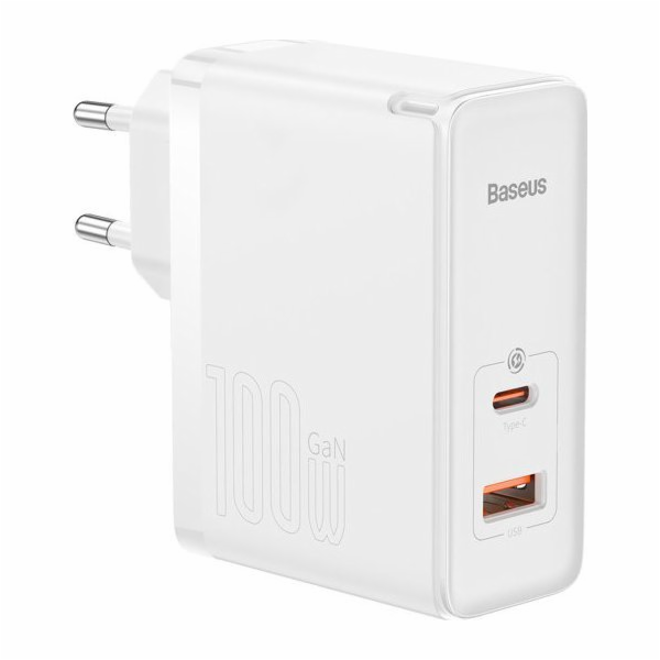 Baseus GaN5 Pro rychlonabíjecí adaptér USB-C + USB-A 100W...