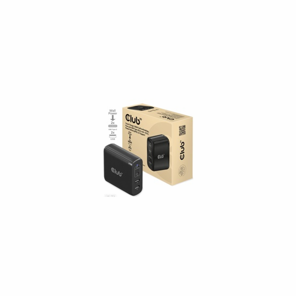 Club3D cestovní nabíječka 100W GAN technologie, 2xUSB-A a...