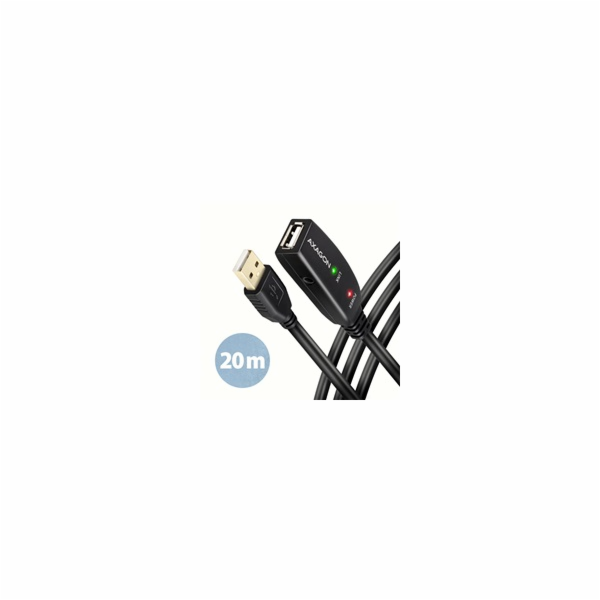 AXAGON ADR-220, USB 2.0 A-M -> A-F aktivní prodlužovací /...