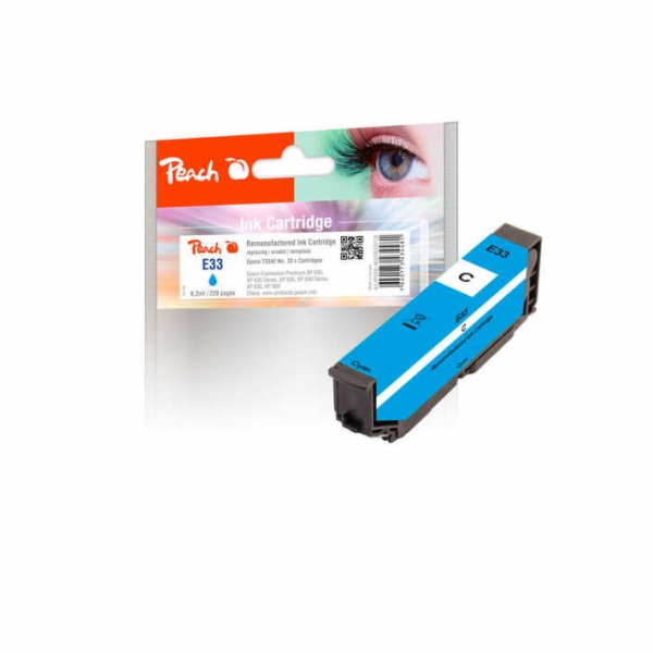 PEACH&nbsp;kompatibilní&nbsp;cartridge&nbsp;Epson&nbsp;T3342,&nbsp;No&nbsp;33,&nbsp;cyan,&nbsp;6,...