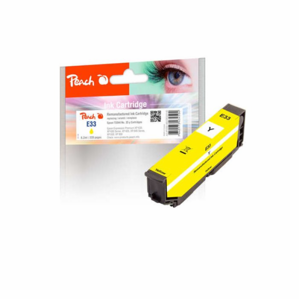 PEACH&nbsp;kompatibilní&nbsp;cartridge&nbsp;Epson&nbsp;T3344,&nbsp;No&nbsp;33,&nbsp;yellow,&nbsp;...