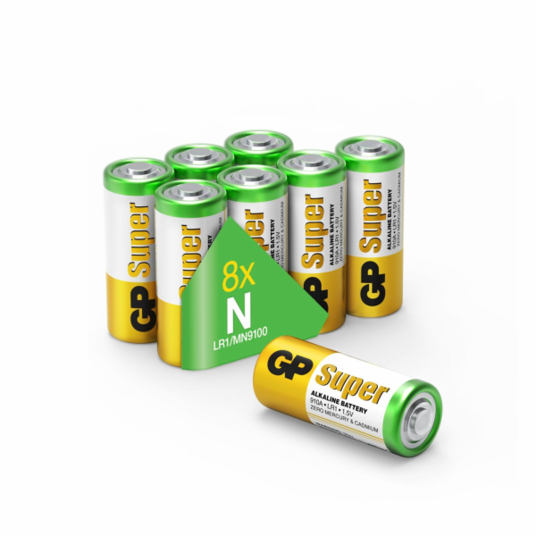 1x8 GP Super Lady LR 1 Batteries 030910AS8