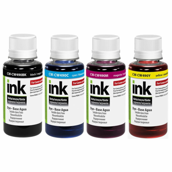 Inkoust ColorWay Canon GI-490 multipack - kompatibilní CO...