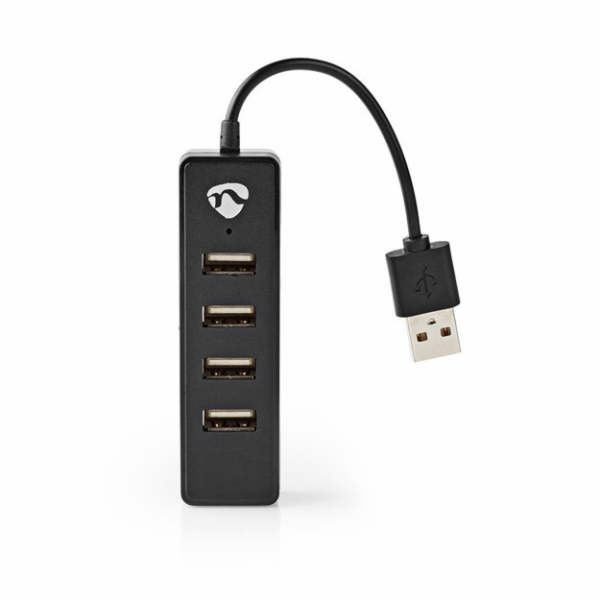 Rozbočovač USB 2.0, 4 porty, černý