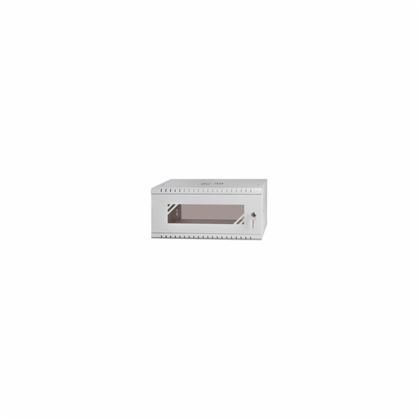 LEXI-Net 19" nástěnný rozvaděč Basic 4U 520x450, skleněné...