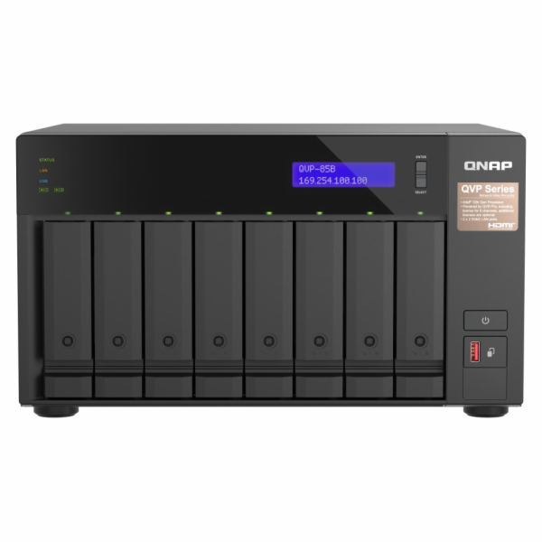QNAP NVR QVP-85B (6core 4,4GHz, 32GB RAM, 8xSATA, 2xGbE, ...