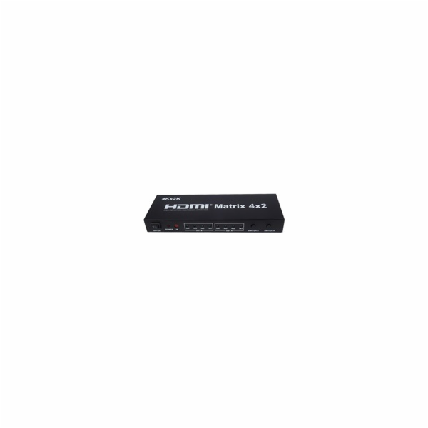 PremiumCord HDMI matrix switch 4:2,s audiem, rozlišení 4Kx2K
