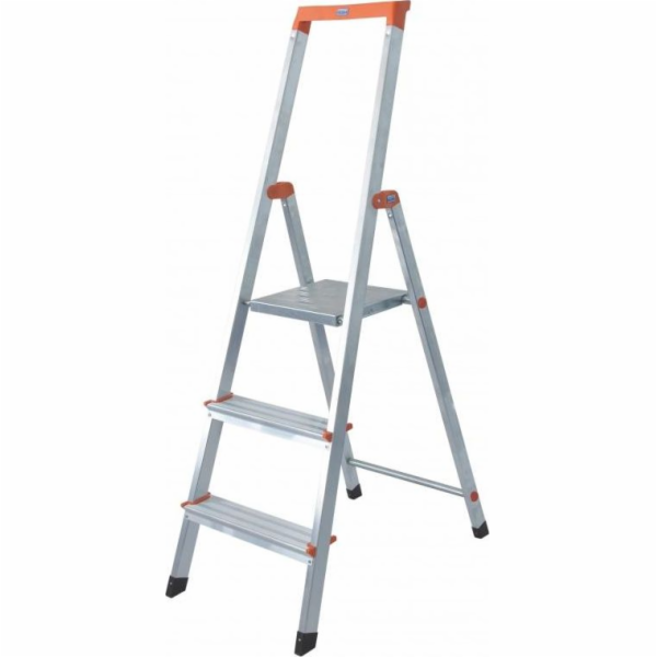 Krause Solidy Skládací stříbrný žebřík