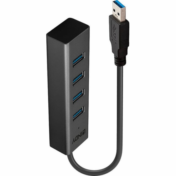 Lindy 4 Port USB 3.0 Hub, USB-Hub 43324