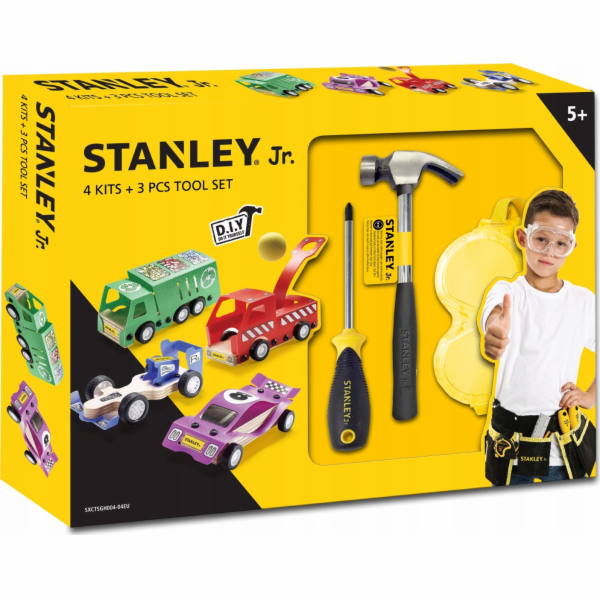 Sada Stanley Jr. U001-K04-T03-SY, 4 autíček, šroubováku a...