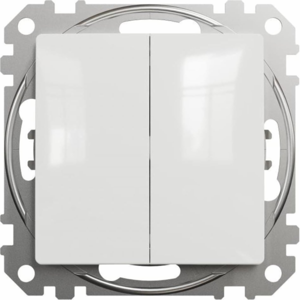 Schneider Electric Sedna Design, Double button, bílá