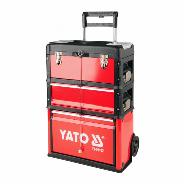 Vozík na nářadí Yato 3 - částečně kovový