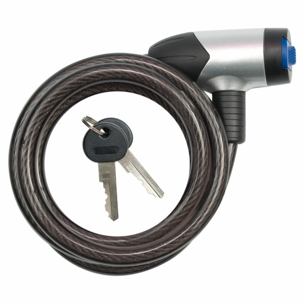 Zámek jízdního kola 1,5 m x 10 mm kov TOYA