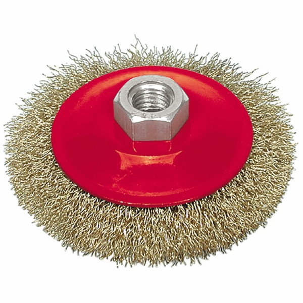 Kartáč kotoučový vlnitý drát 100 mm TOYA