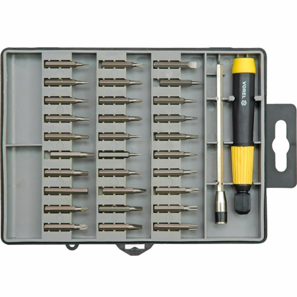 Šroubovák hodinářský + bity 32 ks TOYA