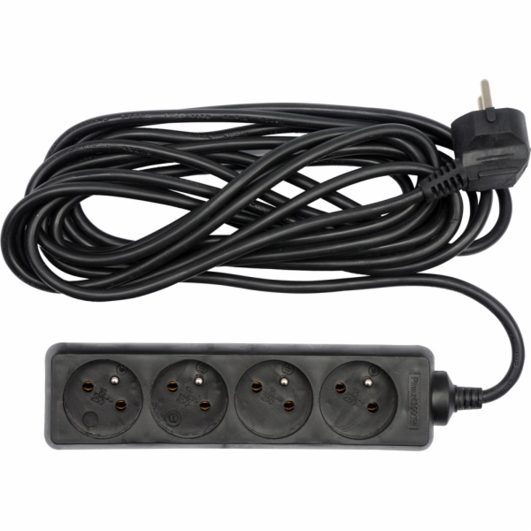 Kabel prodlužovací 3 m 4 zásuvky TOYA