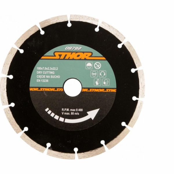 STHOR DIAMOND BLADE 230 x 22 2mm SEGMENTED 08783