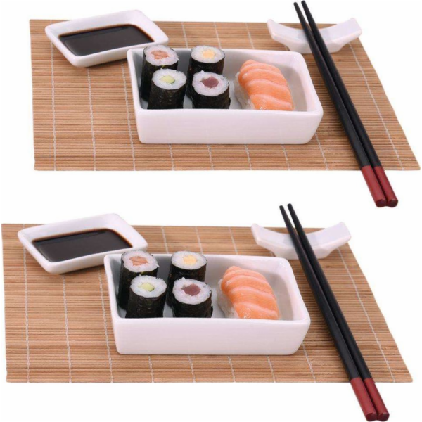 Set Excellent Sushi keramika / bambus sada 10 ks KO-21000...