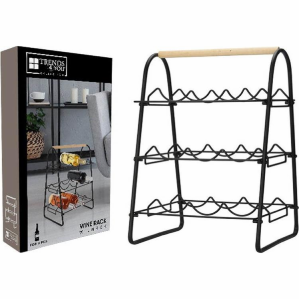 Stojan na víno HOMESTYLING 9 lahví KO-HZ1915420