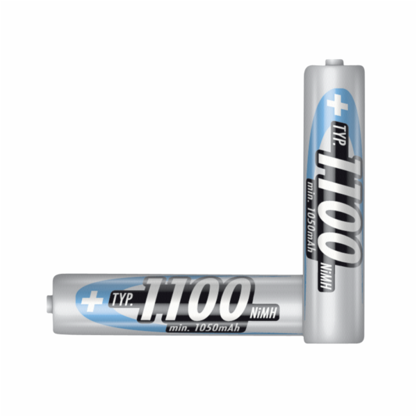 1x2 Ansmann NiMH Aku 1100 Micro AAA 1050 mAh