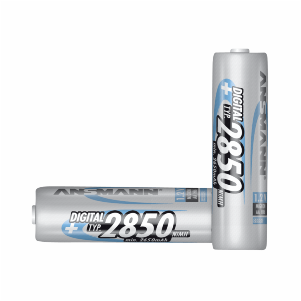 1x2 Ansmann NiMH Aku 2850 Mignon AA 2650 mAh DIGITAL